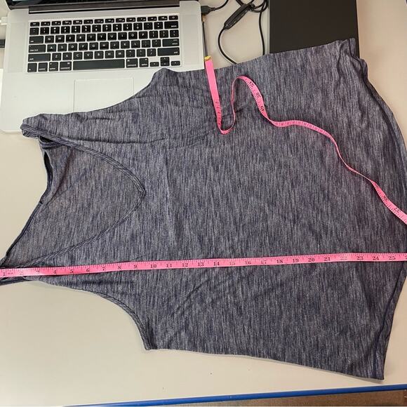 Lululemon Gray Blue V Neck Twist Tank Top Sm/ Med - Picture 8 of 9